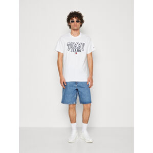 Tommy Jeans pánské bílé triko - XL (YBR)